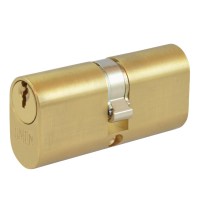 Union 2x6 5 Pin Oval Double Cylinder 65mm Brass