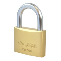 CISA 22010-60 5 Pin Brass Padlock 60mm