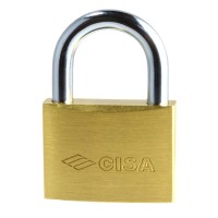 CISA 22010-50 5 Pin Brass Padlock 50mm Master Keyed BCCG00