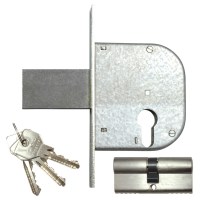 CISA 42022-50 Euro Cylinder Gate Lock 85mm Nickel Plated