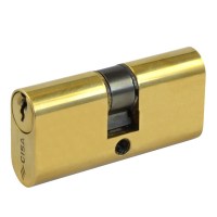 CISA 08210 Small 5 Pin Double Oval Cylinder Brass 55mm