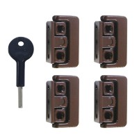 Yale-Chubb 8K101M Window Lock Brown 4 Locks 1 Key