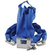 Asec Straight Shackle Padlock and Chain Set with Carry Bag