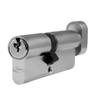 Asec 6 Pin Euro Key and Turn Cylinder Master Keyed 80mm 35/45 Nickel