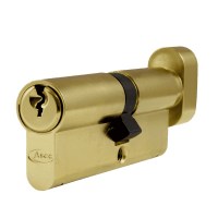 Asec 6 Pin Euro Key and Turn Cylinder Master Keyed 80mm 45/35 Brass