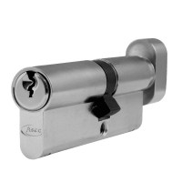 Asec 6 Pin Euro Key and Turn Cylinder Master Keyed 85mm 50/35 Nickel