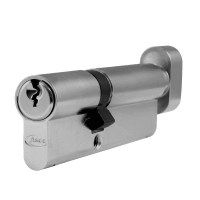 Asec 6 Pin Euro Key and Turn Cylinder Master Keyed 90mm 35/55 Nickel