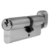 Asec 6 Pin Euro Key and Turn Cylinder Master Keyed 100mm 60/40 Nickel
