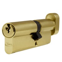 Asec 6 Pin Euro Key and Turn Cylinder Master Keyed 100mm 60/40 Brass