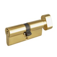 Asec 6 Pin Euro Key and Turn Cylinder Master Keyed 70mm 35/35 Brass
