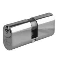 Asec 6 Pin Oval Double Cylinder Master Keyed 70mm 35/35 Nickel