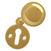 Asec Front Fix Escutcheon 32mm Mortice Key with Covered Polished Brass