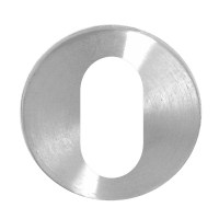Asec Stainless Steel Escutcheon Oval Cylinder 10mm thick