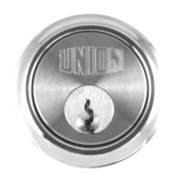 Union 1X1 5 Pin Rim Cylinder Chrome Plated