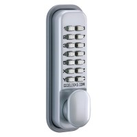 Codelock CL155 Push Button Digital Door Lock Mortice Latch Silver Grey