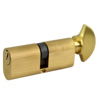 ERA 4023-31 6 Pin Oval Key and Turn Cylinder 70mm Polished Brass