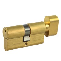 CISA 0G302 07 5 Pin Key and Turn Euro Cylinder 59mm 29.5/29.5 Brass