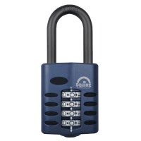 Squire CP50/1.5 4 Wheel Combination Padlock Long Shackle 50mm