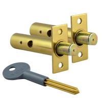 Yale PM444 Door Security Bolt 2 Bolts 1 Key Brass