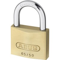 ABUS 65/50 Brass Body Open Shackle 5 Pin Padlock 50mm
