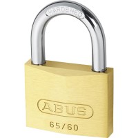 ABUS 65/60 Brass Body Open Shackle 5 Pin Padlock 60mm