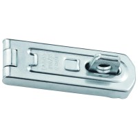 ABUS 100/80 Single Link Hasp and Staple Silver with screws 80mm