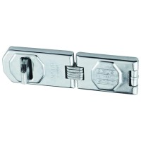 ABUS 110/155 Double Link Hasp and Staple Silver with screws 155mm
