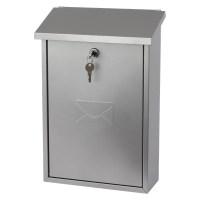G2 Rhondda Post Box / Mail Box Silver