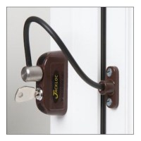 Jackloc Safety Cable Window Restrictor with Key Child Safety Brown