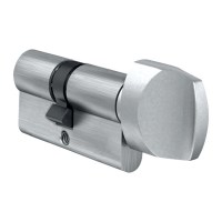EVVA A5 Euro Key and Turn Cylinder 31/31 62mm Nickel Plated