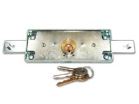 Viro 8201 Central Shutter Door Lock Silver Case Brass Cylinder