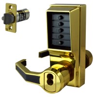 KABA Simplex LL1041B with Key Override and Passage Brass Left Hand