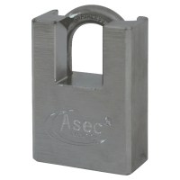 Asec Chrome Plated Brass Padlock Closed Shackle With Removeable Cylinder