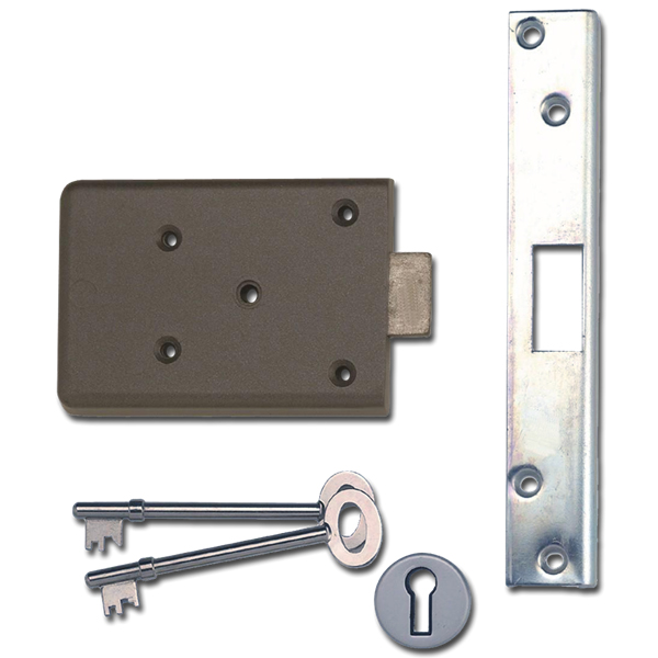 Union Marston 5D Trafalgar Rim Deadlock Silver