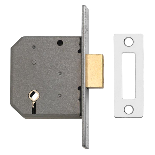 Union 2126 Turn Operated Deadlock 76mm Satin chrome