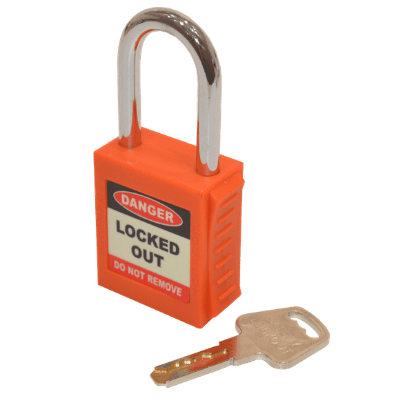 Asec Lockout Tagout Safety Padlock LOTO Various Colours www