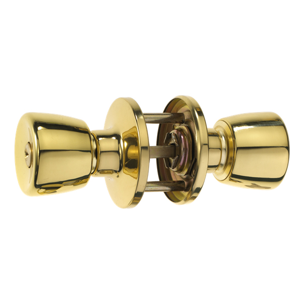 ERA 166-32 Entrance Locking Knob set and Latch Brass
