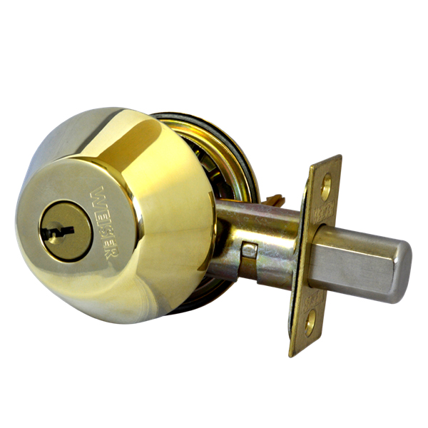 Weiser ND9370X Double Locking Deadbolt Brass or Chrome www