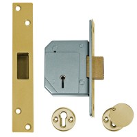 Union-Chubb 3G114 5 Lever Dead lock 67mm Polished Brass
