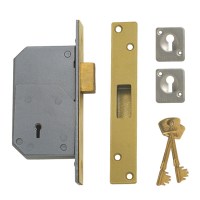 Chubb - Union 3G110 5 Detainer Dead lock 73mm Polished brass