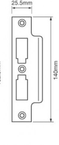 Union 2277 Strike Keep Plate Brass