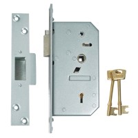 Chubb - Union 3R35 5 Detainer nightlatch Satin chrome Left Hand