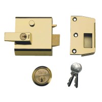 Yale No.1 Nightlatch 92mm Brass Case Brass Cylinder