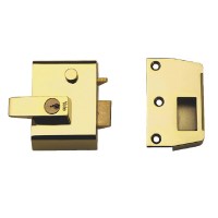 Yale No.2 Nightlatch 64mm Brass Case Brass Cylinder