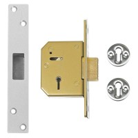 Union-Chubb 3G115 5 Lever Dead lock 67mm Satin Chrome Keyed Alike