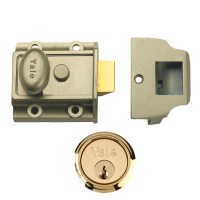 Yale 706 Traditional Nightlatch 58mm Bronze Case Brass Cylinder