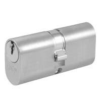 Union 2x6 5 Pin Oval Double Cylinder 65mm Satin Chrome Keyed Alike