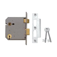 Union 2237 3 Lever Mortice Sash Lock Master Keyed 102mm Satin RYNU