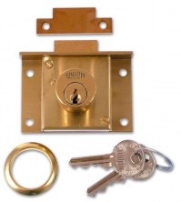 Union 4004 Cylinder Till Lock 64mm Brass