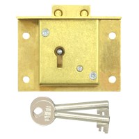 Union 4046 Till and Drawer Lock 70mm Brass
